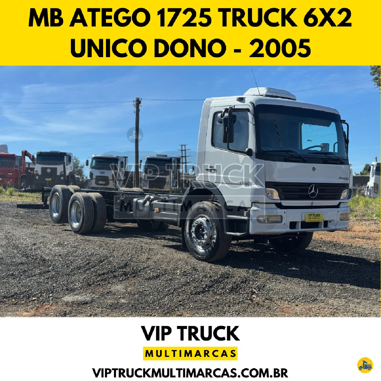 CAMINHAO MERCEDES-BENZ MB 1725 Chassis Truck 6x2 Vip Truck Multimarcas ICARA SANTA CATARINA SC